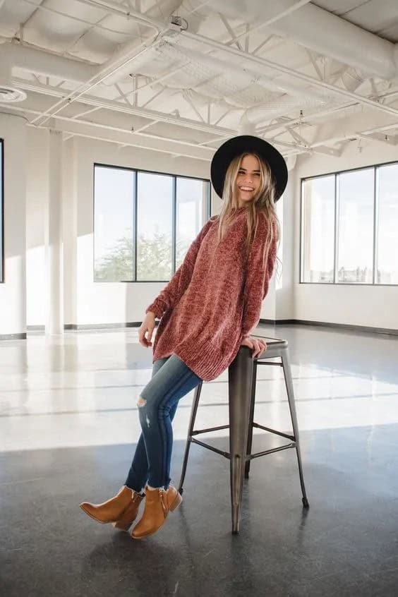 Velvet Tunic Sweater