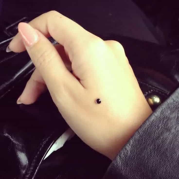 Finger Dermal Piercing