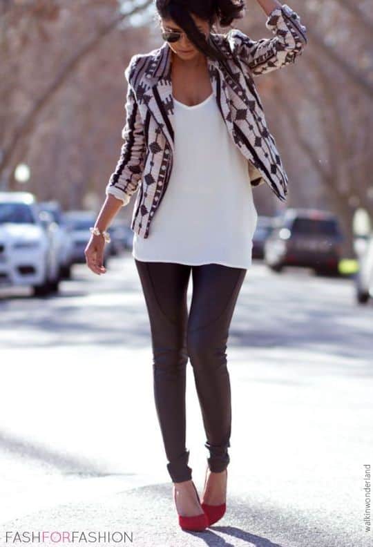 Pumps with leggings