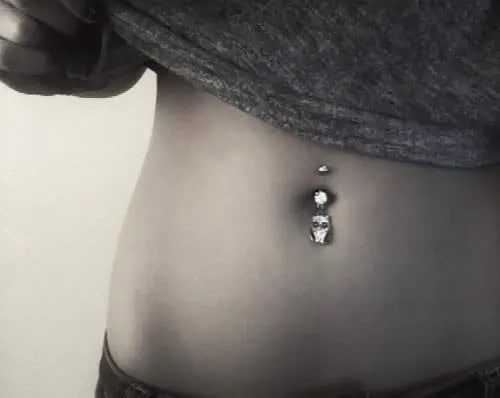 Navel Dermal Piercings