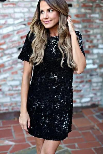 Black sequins