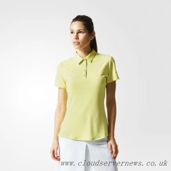 Light Yellow Polo Shirt with White Knee Length Straight Cut Skirt