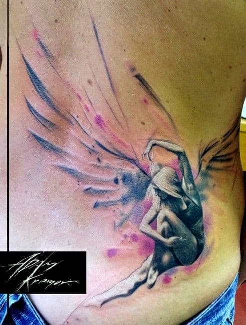 67 Heavenly Beautiful Angel Tattoos For Girls