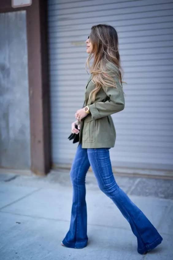 Parka and Jeans