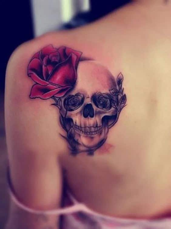 FLOWER SKULL TATTOOS