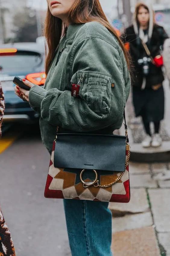 Colorful Suede and Black Leather