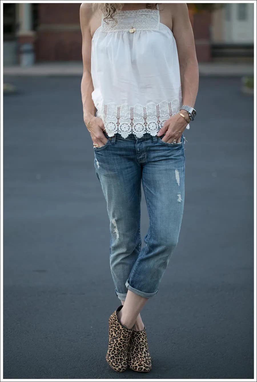 Wear a Boho Top with Boyfriend Jeans