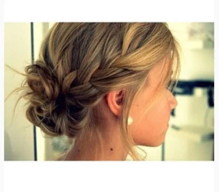 Easy messy updo