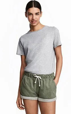 Grey Relaxed Fit Tee with Matching Cotton Mini Shorts