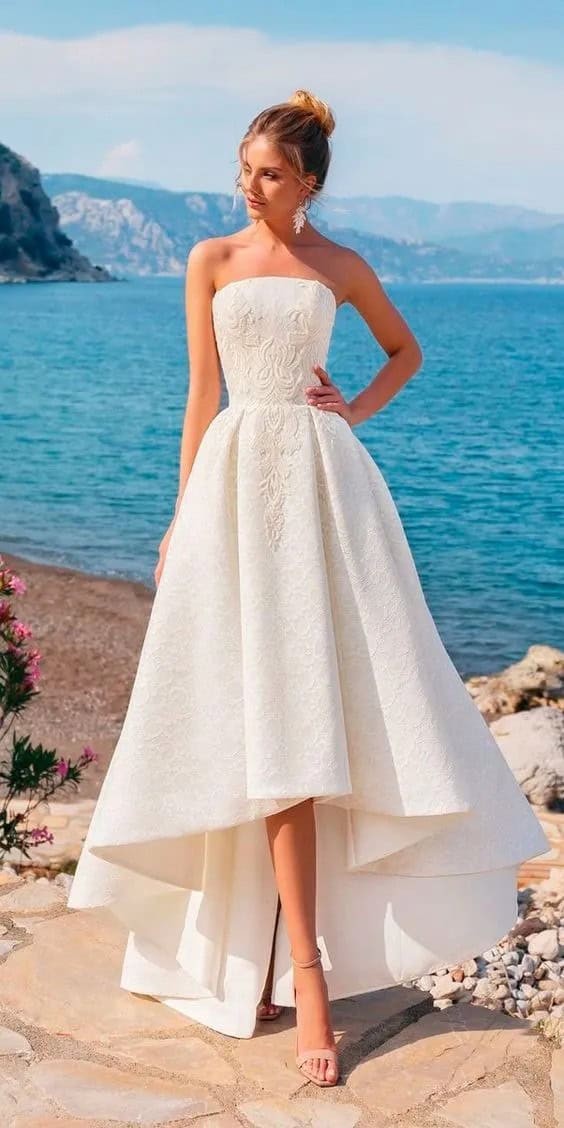 Wedding High Low Dress