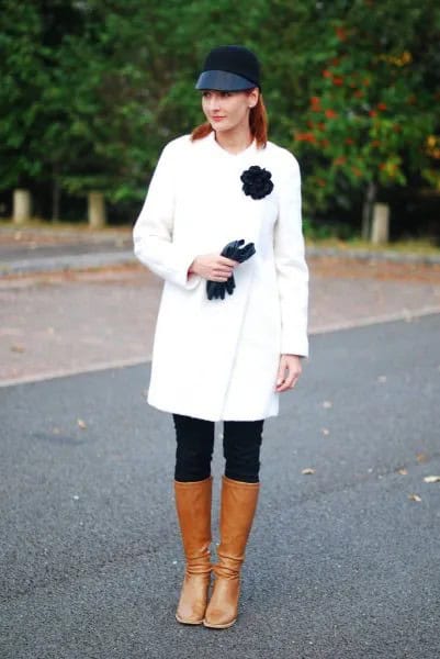 Wear with White Wool Coat Dress