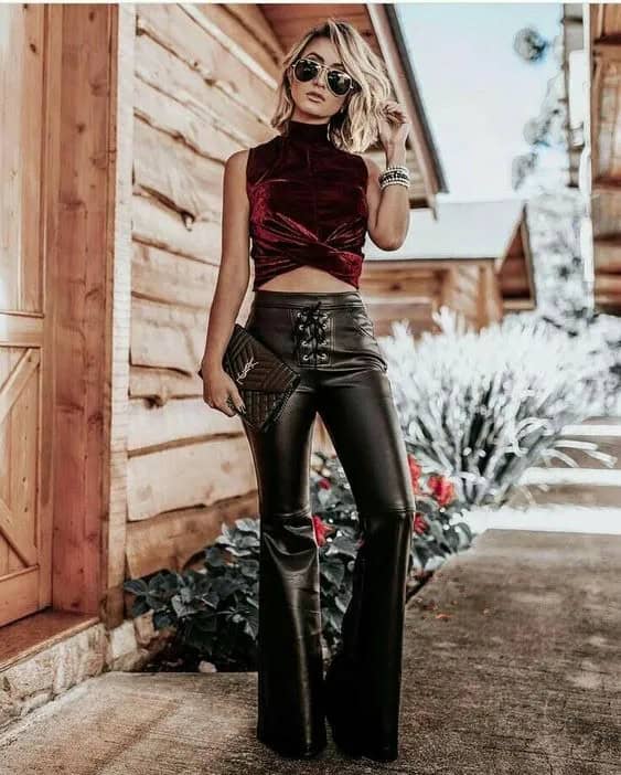 Leather Flares