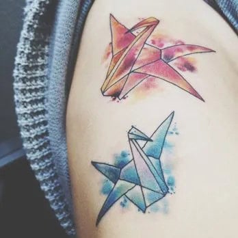 Origami tattoos