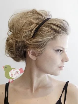 Easy messy updo