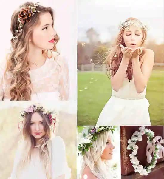 Boho wedding hairstyles