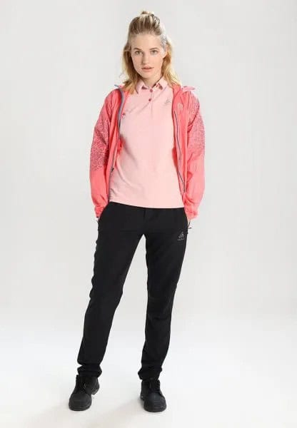 Pale Pink Polo Shirt with Blush Windbreaker & Jogger Pants