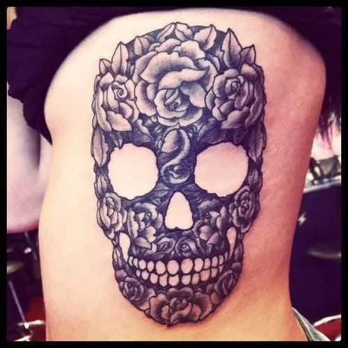 FLOWER SKULL TATTOOS