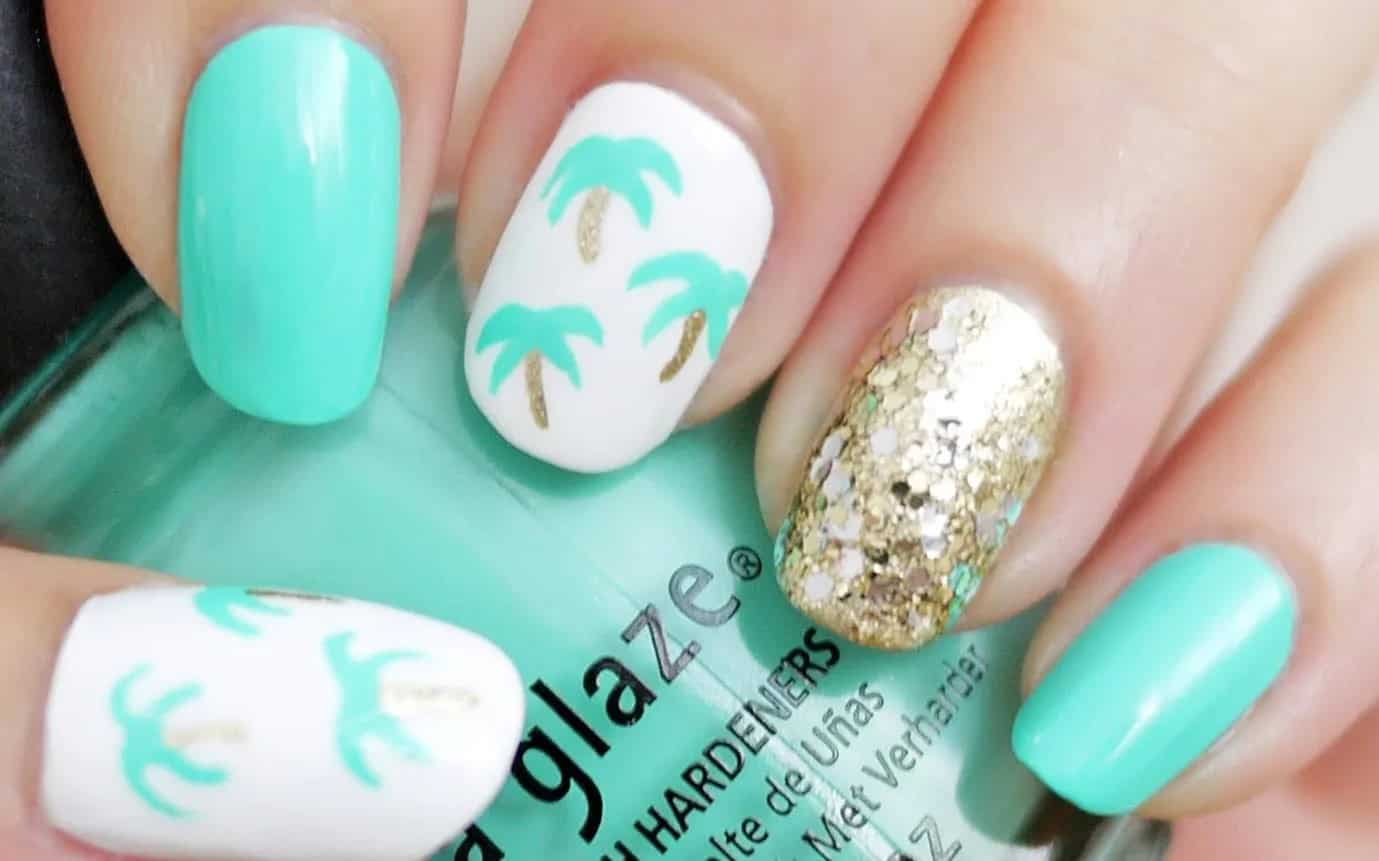 Palm tree nail designs