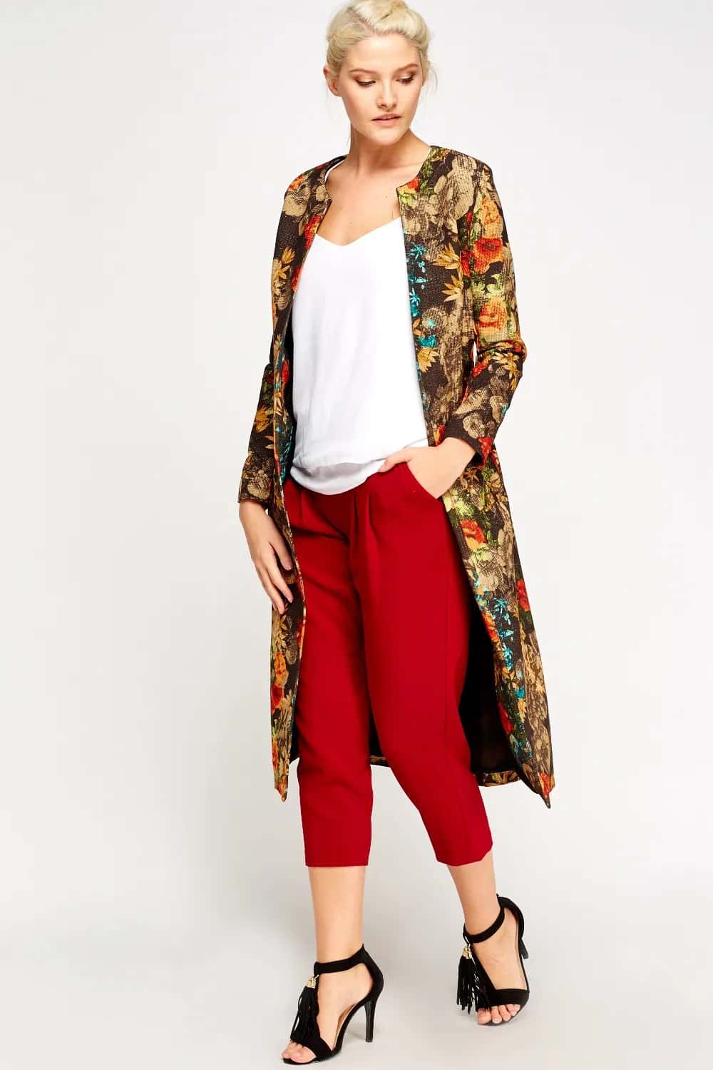 Floral Longline Jacket