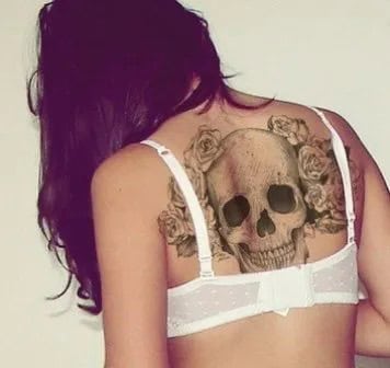 FLOWER SKULL TATTOOS