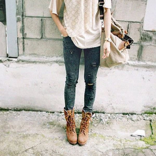 Wear with White T Shirt & Ripped Skinny Jeans