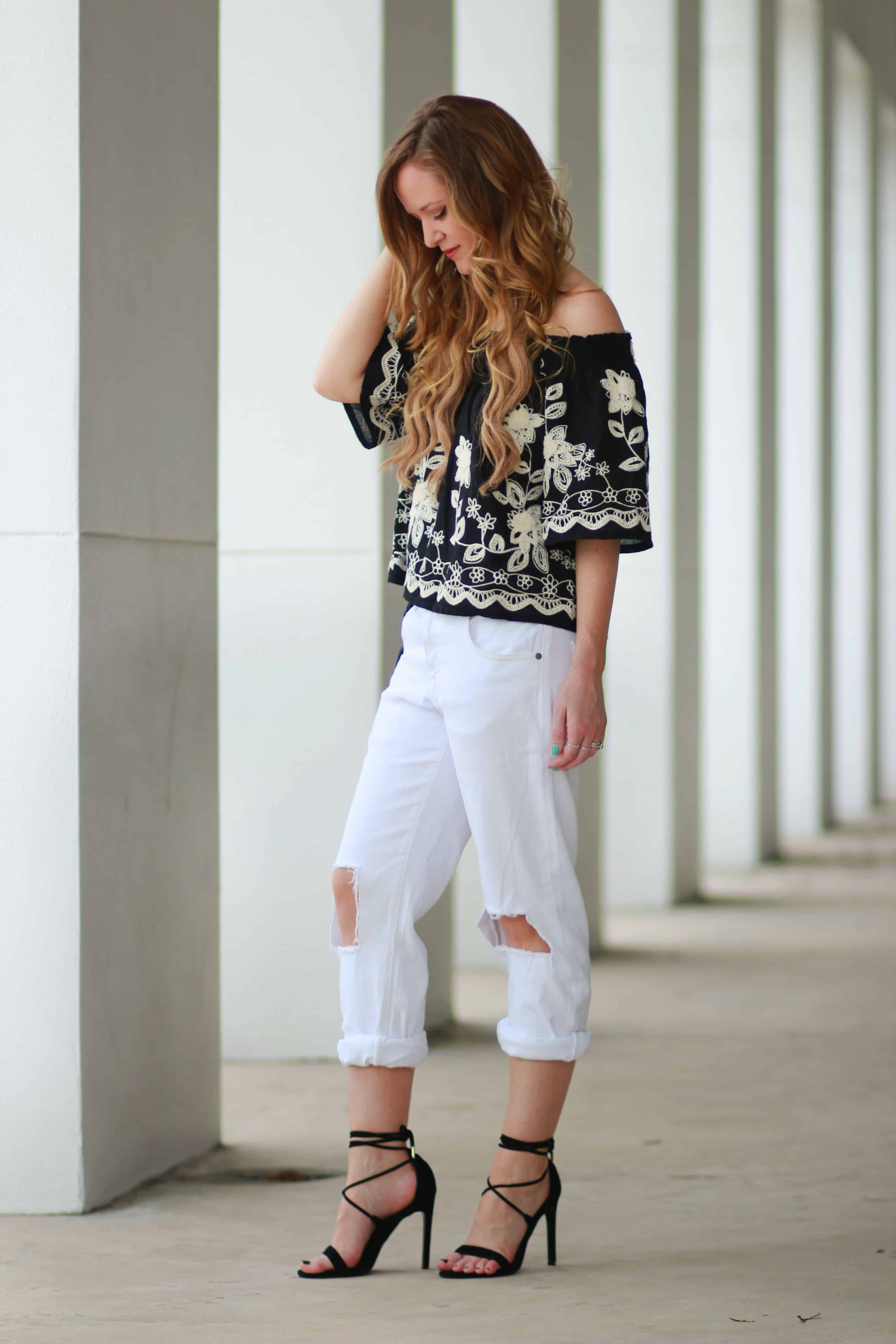 Wear a Boho Top with Boyfriend Jeans