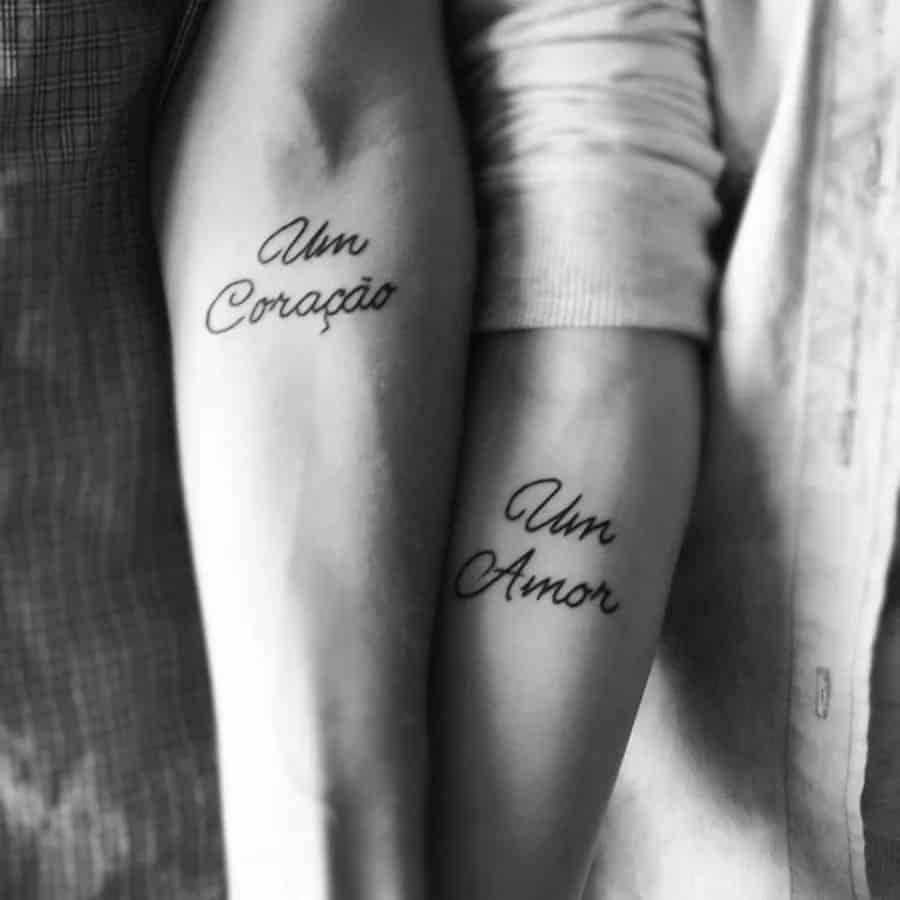 Matching Couple Tattoos