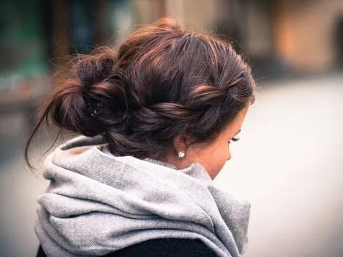 Easy messy updo