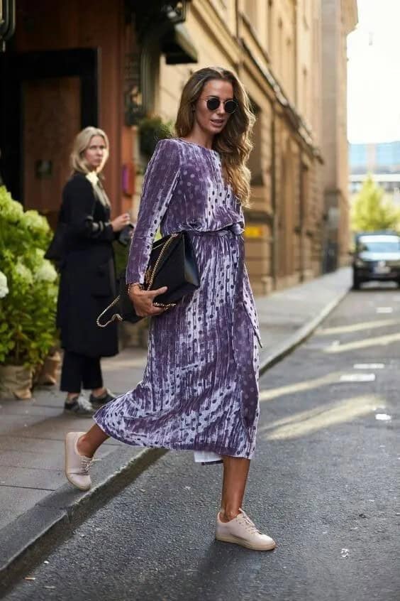 Velvet + Polka Dot Dress