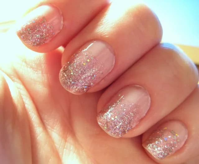 Glitter Ombre Nails