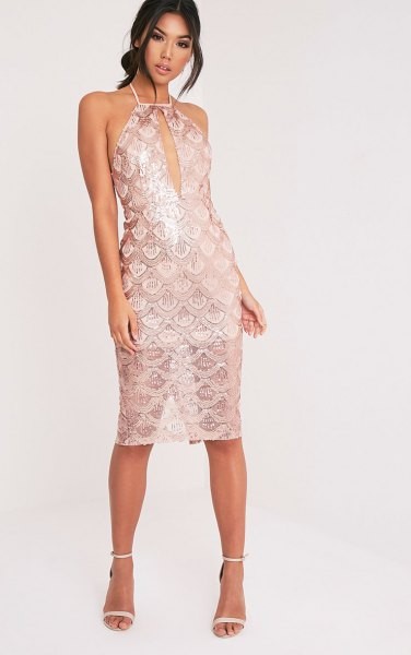 White Keyhole Dress with Semi-Sheer Lace Overlay