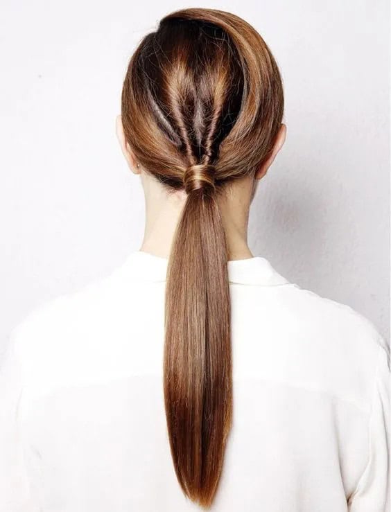 High, Low or Twisted Ponytail Hairstyle