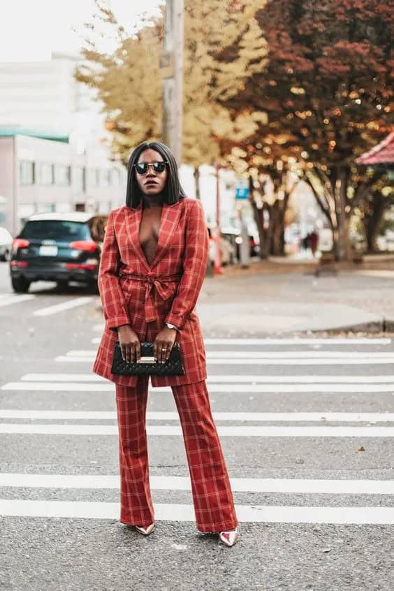 Red Plaid Suit