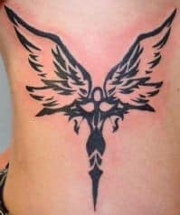 67 Heavenly Beautiful Angel Tattoos For Girls