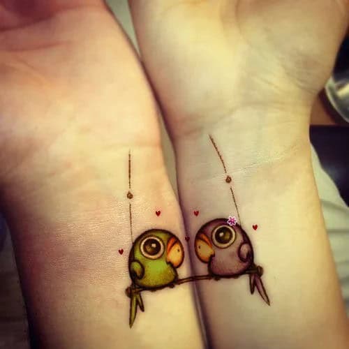 Matching Couple Tattoos