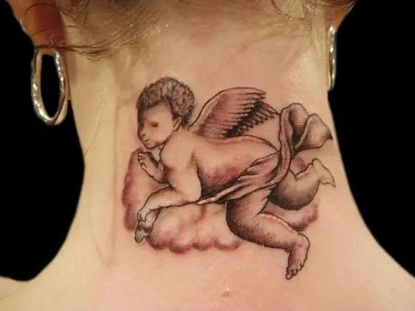 BABY ANGEL TATTOOS