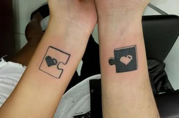 Matching Couple Tattoos