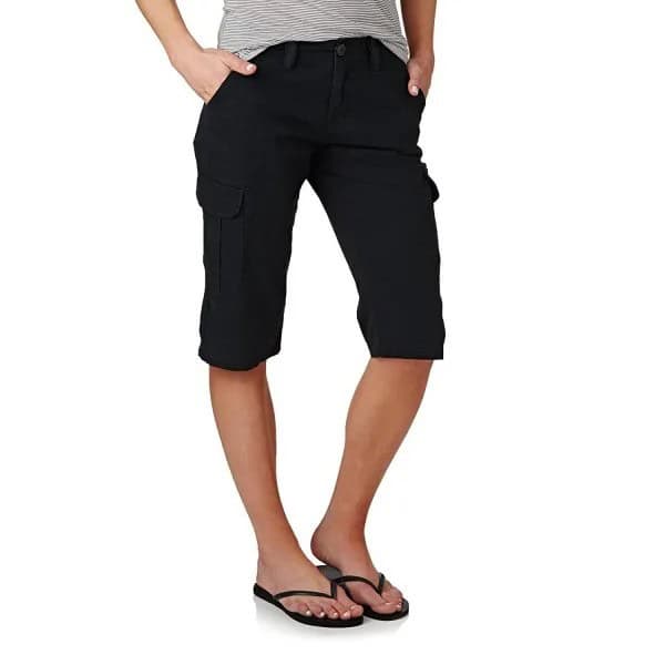 Grey T Shirt with Black Knee Length Cargo Shorts