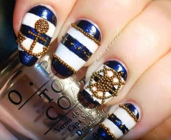 Nautical nail designs