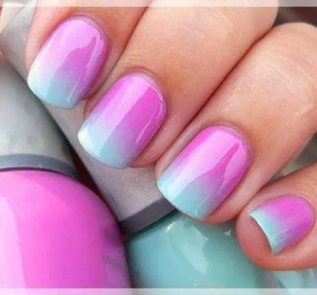 Pastel Ombre Nails