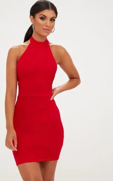 Halterneck Bodycon Mini Dress