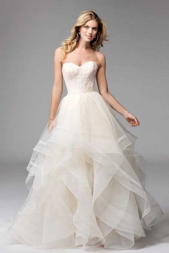 Ruffle Wedding Dress