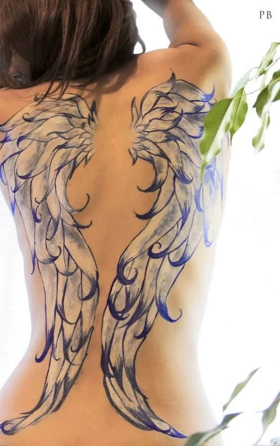 WING TATTOOS are the symbol of lightness and spirituality.