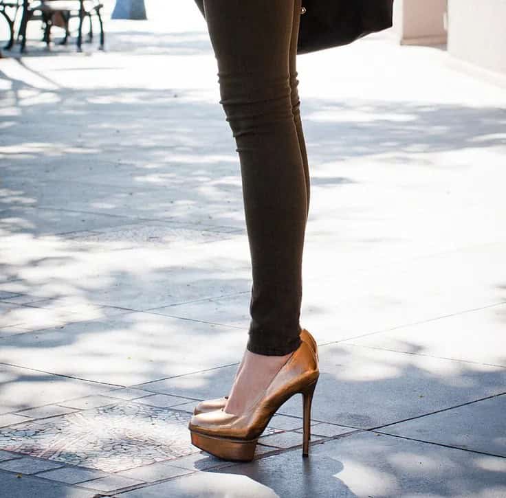 Pumps with leggings