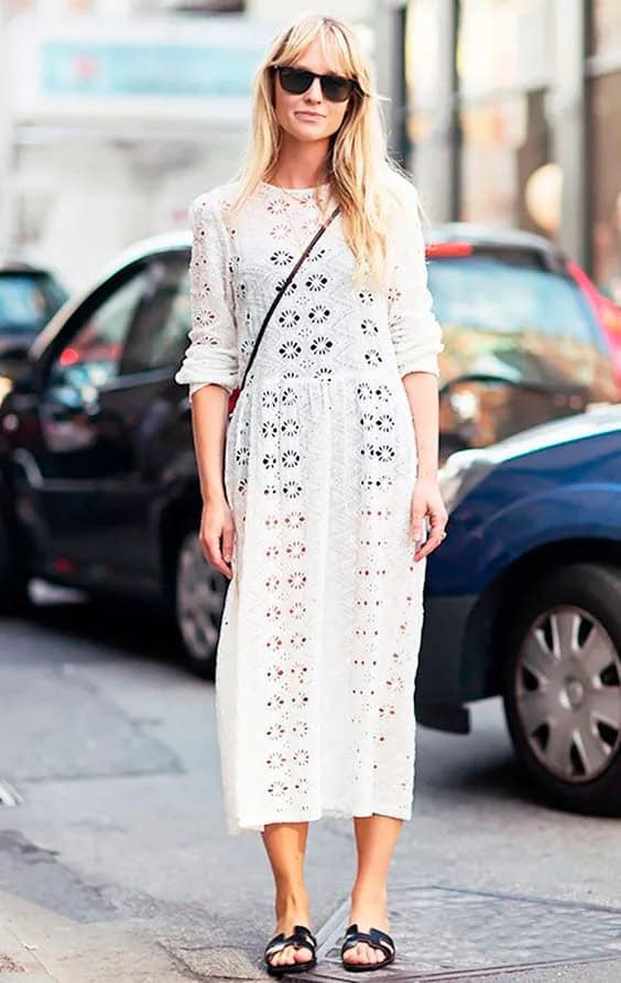 White Midi Dress