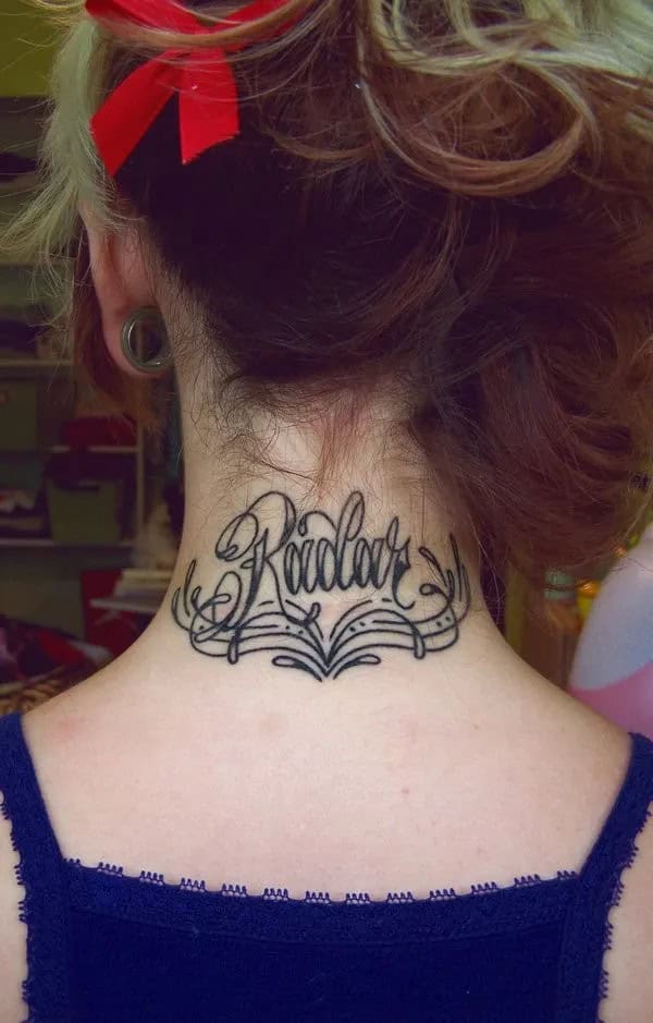 Neck Tattoos for Women