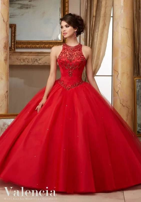 Red Quinceanera Dress (Passionate and Outgoing)