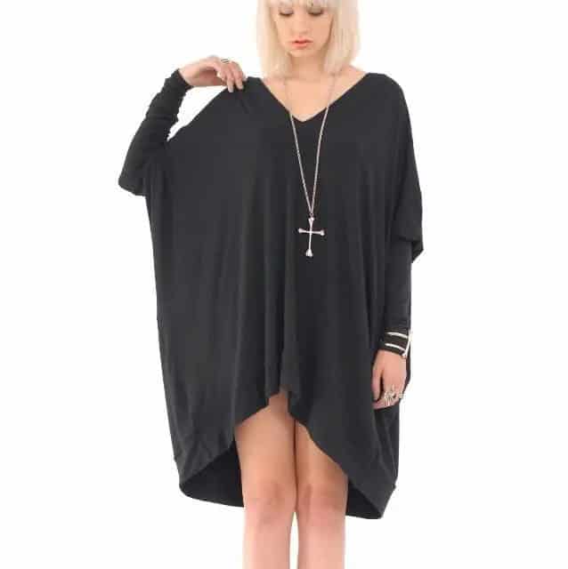 Long Sleeve Oversized T Shirt Dress