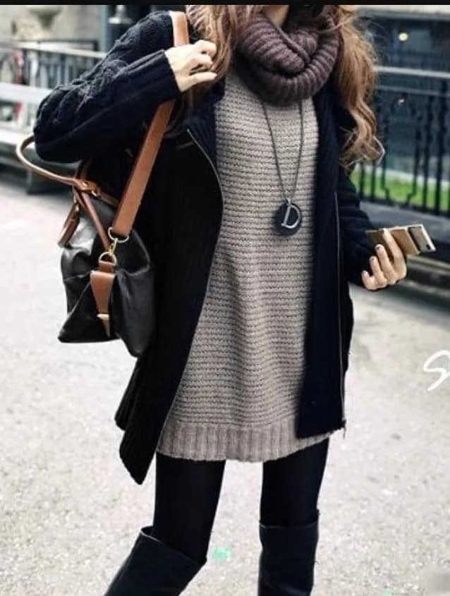 Winter sweater dresses