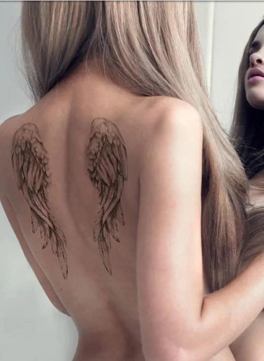 WING TATTOOS are the symbol of lightness and spirituality.